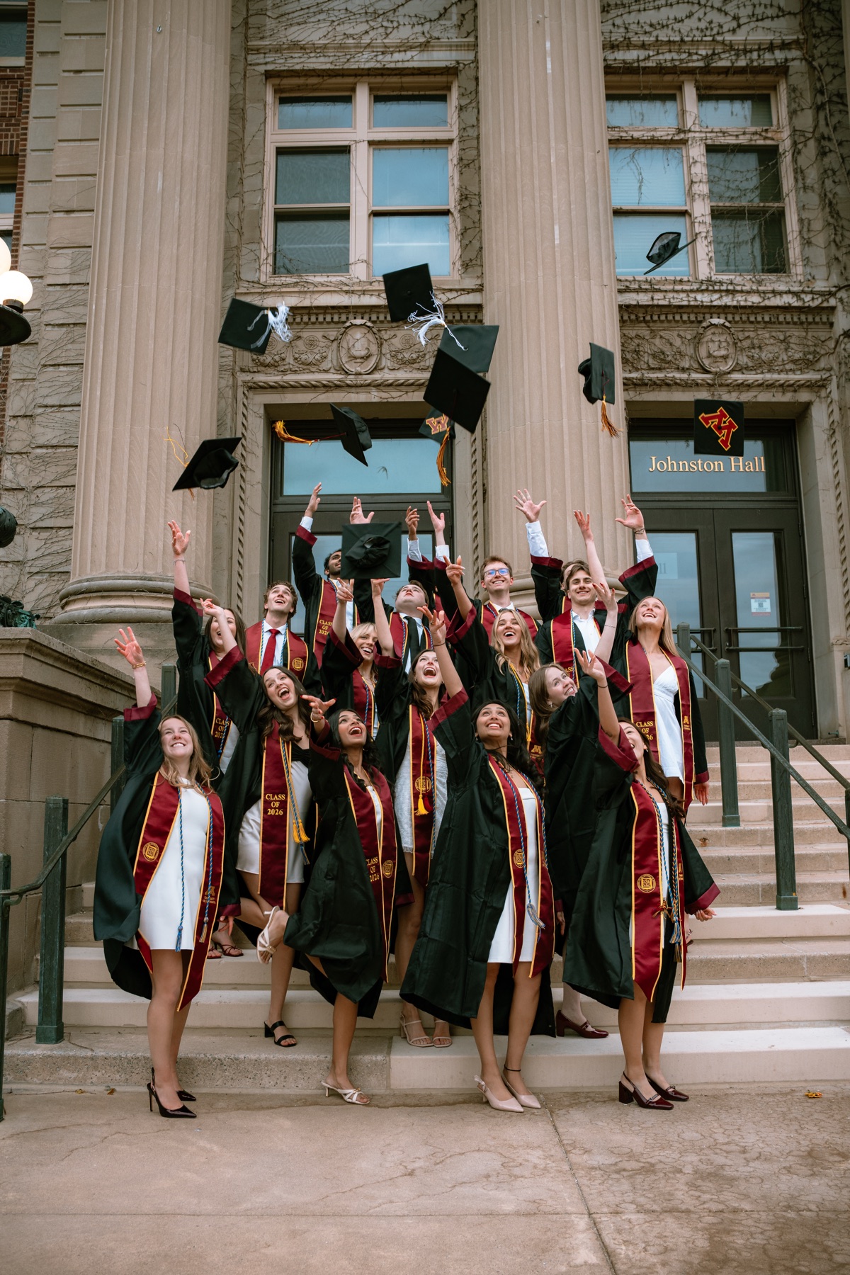 Group of University of Minnesota graduates celebrating