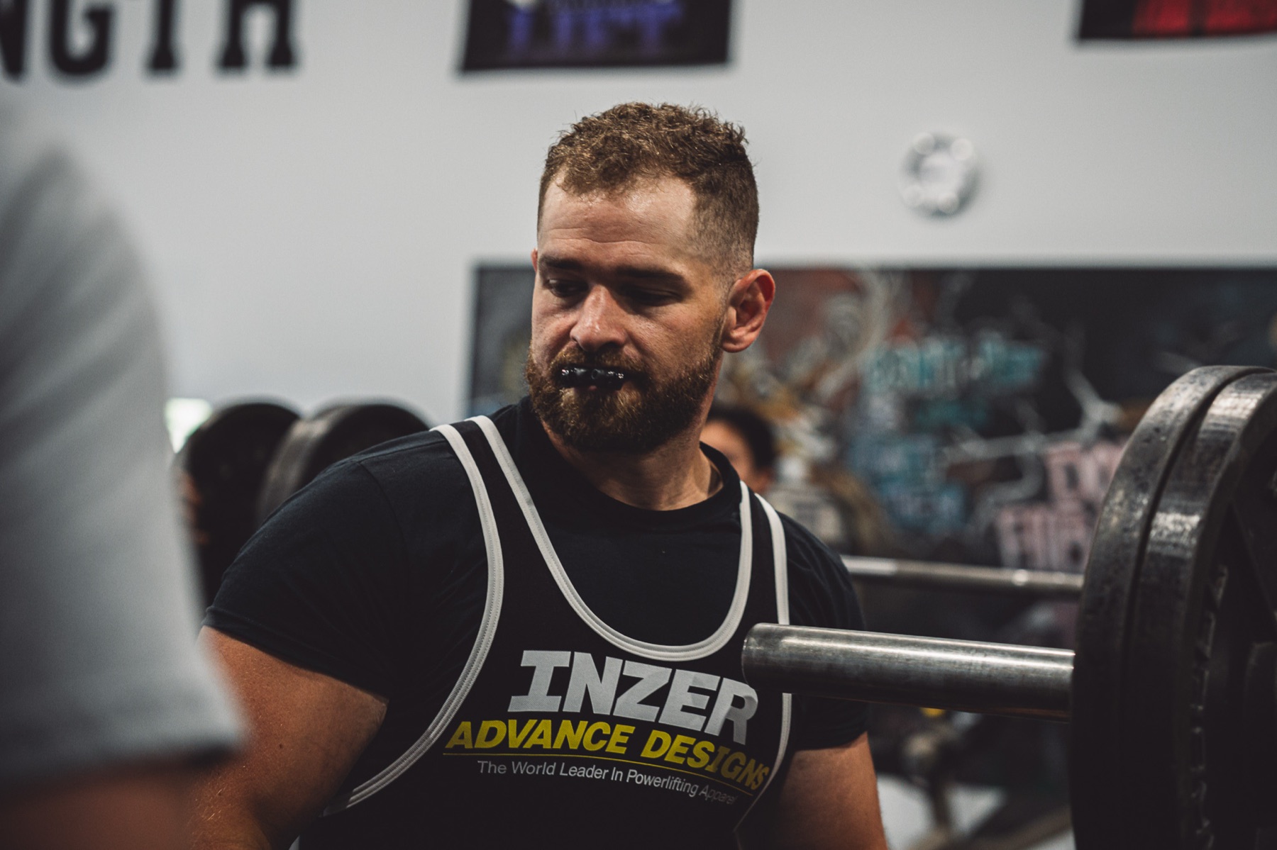 Athlete at a powerlifting meet